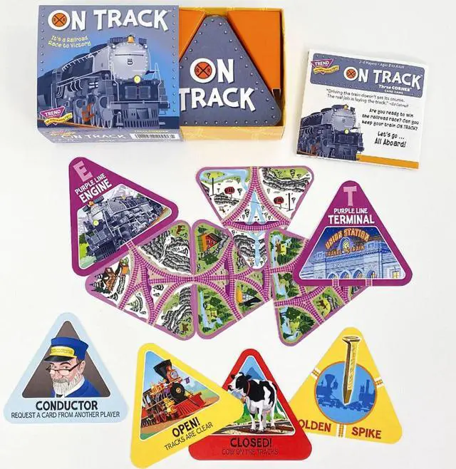 Alt view image 2 of 5 - Trend Enterprises TREND ON TRACK Three Corner Card Game (T-20006)