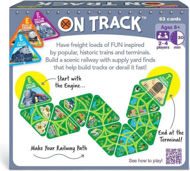 Alt view image 4 of 5 - Trend Enterprises TREND ON TRACK Three Corner Card Game (T-20006)