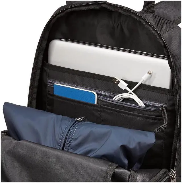 Alt view image 11 of 13 - Case Logic Carrying Case Backpack Notebook Accessories Black 3204193