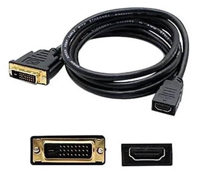 Alt view image 8 of 10 - Dvi-D Dual Link (24+1 Pin) Male To Hdmi 1.3 Female Black Adapter For Resolution Up To 2560X1600 (Wqxga)