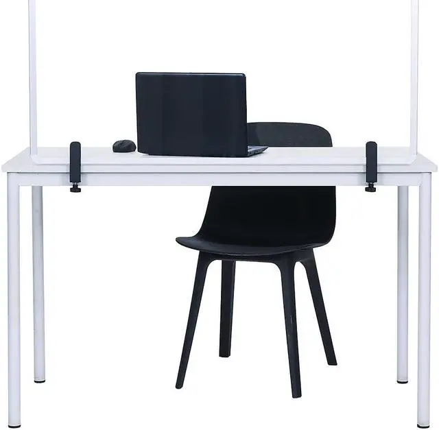 Main image of MasterVision Protector Series 27.6" x 40.9" Glass Non-Tackable Desktop Divider Clear (GL34019101)