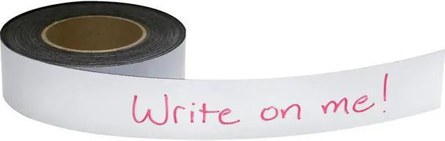 Alt view image 9 of 9 - Baumgartens Magnetic Labeling Tape 2"x50' Roll White 66152