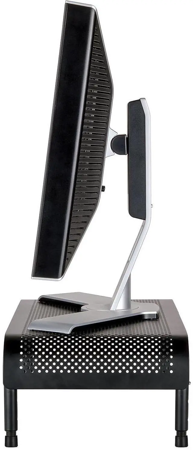 Alt view image 16 of 17 - Allsop Ergo 3 Metal Monitor Stand 10"x18"x6" Pearl/Black 31630
