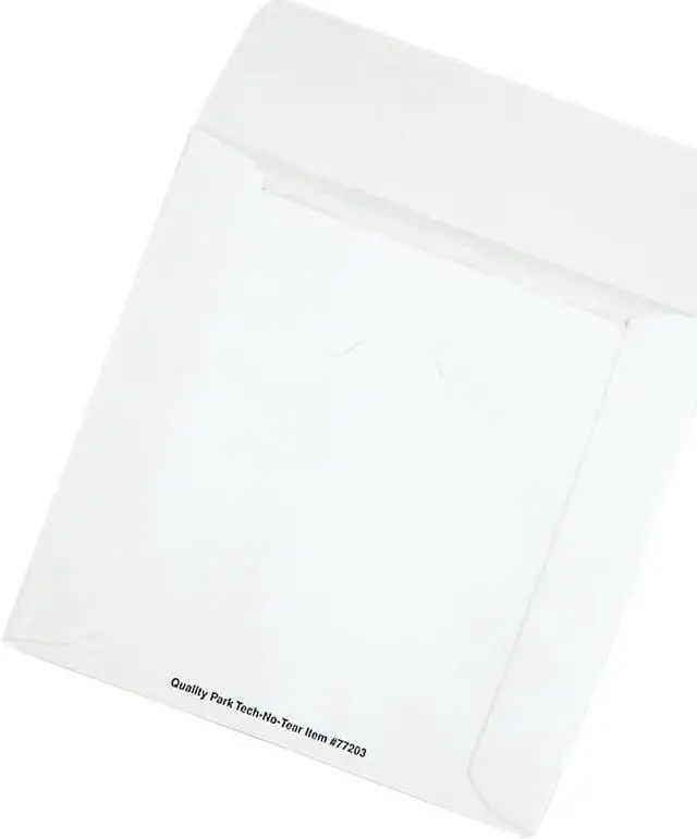 Alt view image 9 of 13 - Quality Park Tech-No-Tear Poly/Paper Cd/Dvd Sleeves, 100/Box 77203