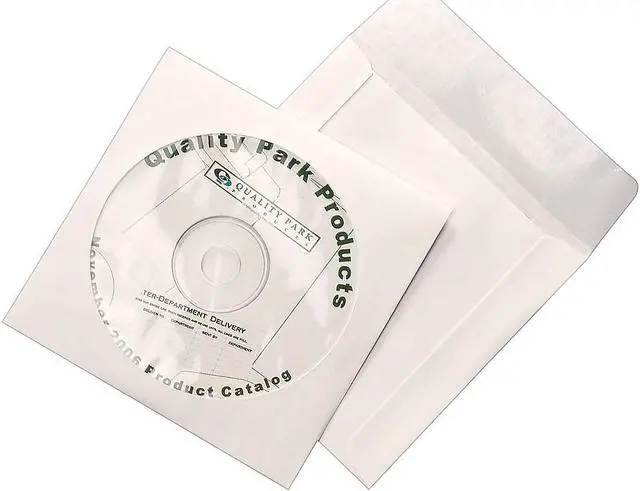 Alt view image 11 of 13 - Quality Park Tech-No-Tear Poly/Paper Cd/Dvd Sleeves, 100/Box 77203