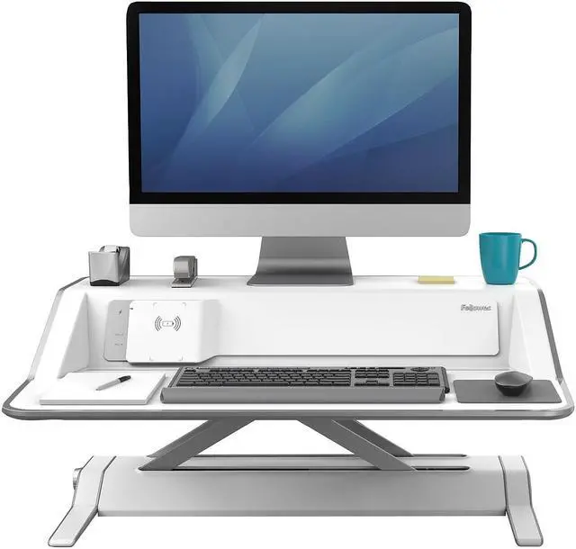 Alt view image 20 of 20 - FELLOWES 8080201 Lotus DX Sit Stand Workstation