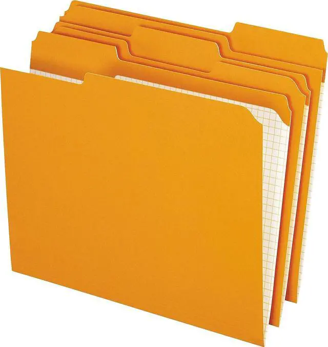 Alt view image 4 of 4 - Pendaflex Reinforced Top Tab File Folders 1/3 Cut Letter Orange 100/Box