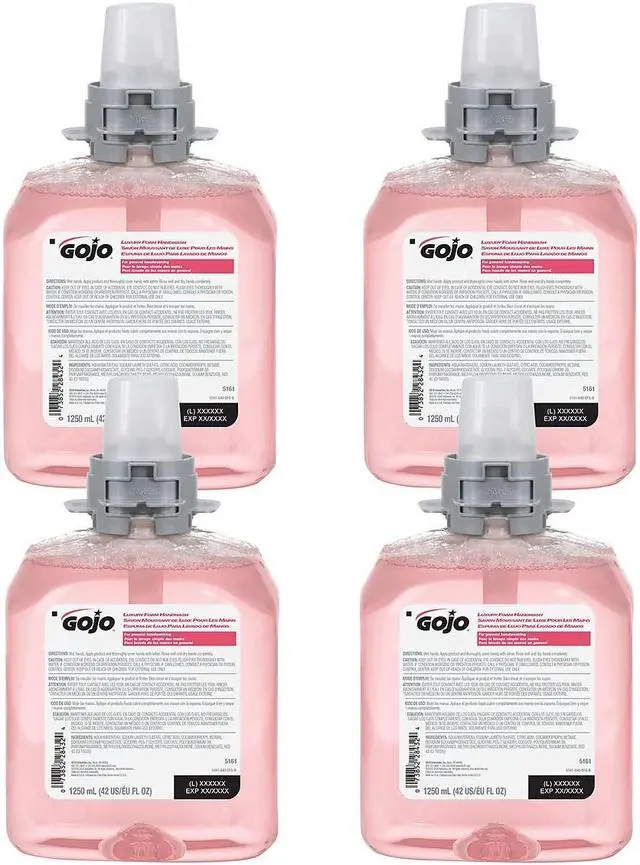 Main image of GOJO Luxury Foaming Hand Soap Refill Cranberry 42 Fl. Oz. 4/Carton 5161-04