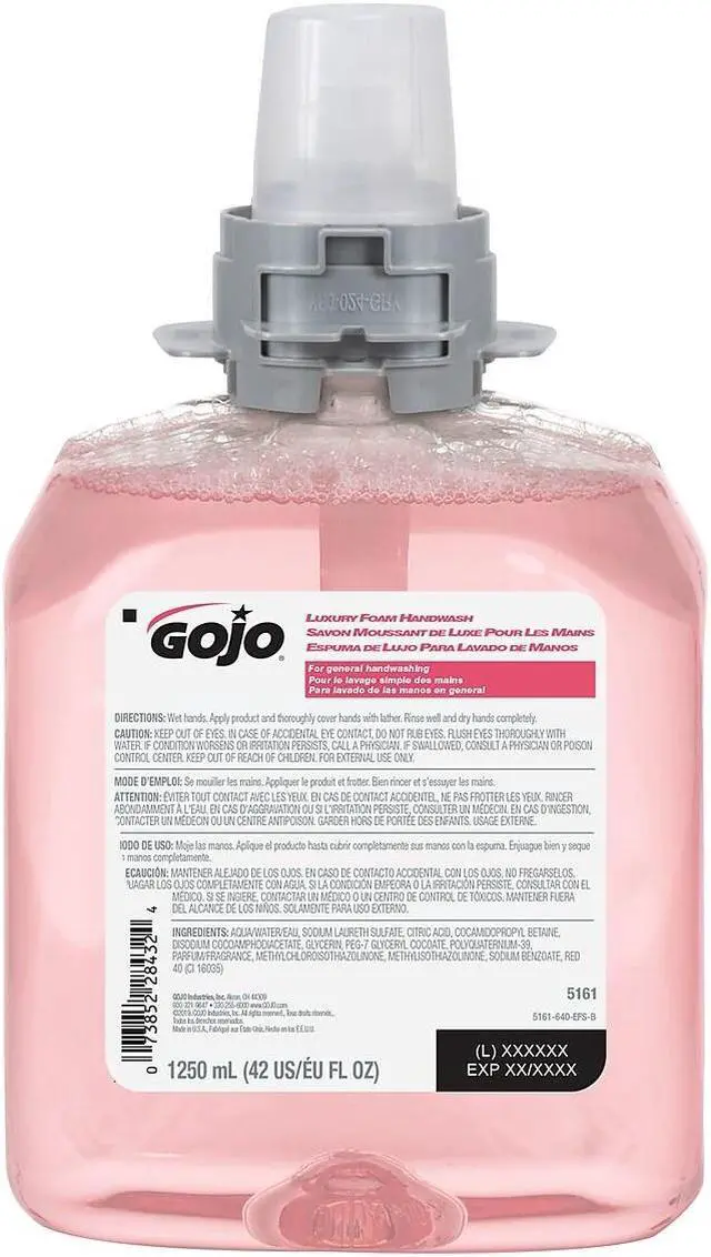 Alt view image 2 of 2 - GOJO Luxury Foaming Hand Soap Refill Cranberry 42 Fl. Oz. 4/Carton 5161-04