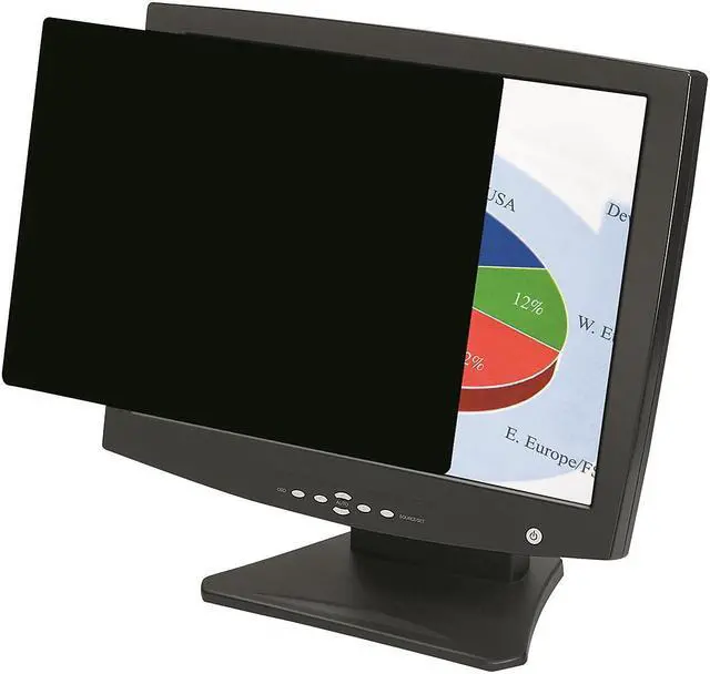 Alt view image 14 of 19 - Fellowes Blackout Privacy Filter, 23.8", Black 4816901