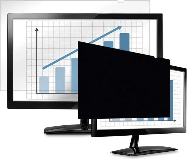 Alt view image 13 of 19 - Fellowes Blackout Privacy Filter, 23.8", Black 4816901