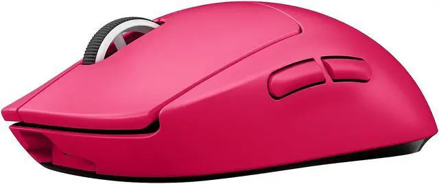 Alt view image 18 of 19 - Logitech G PRO X SUPERLIGHT Wireless Gaming Mouse, Ultra-Lightweight, HERO 25K Sensor, 25,600 DPI, 5 Programmable Buttons, Long Battery Life, Compatible with PC / Mac - Magenta
