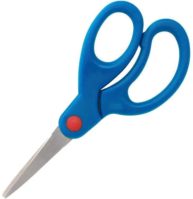 Alt view image 2 of 2 - Sparco Pointed Scissors 5" Bent Blue 39049
