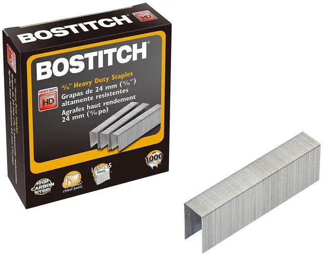 Alt view image 6 of 7 - Bostitch Heavy Duty Staples 0.94" Leg Length 1000 Staples/Box (SB351516HC1M)