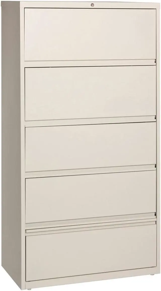Main image of Lorell Lateral File RCD 5-Drawer 36"x18-5/8"x68-3/4" Putty 43512