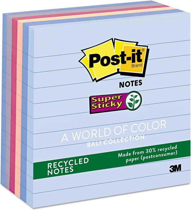 Post-it Recycled Super Sticky Bali Notes