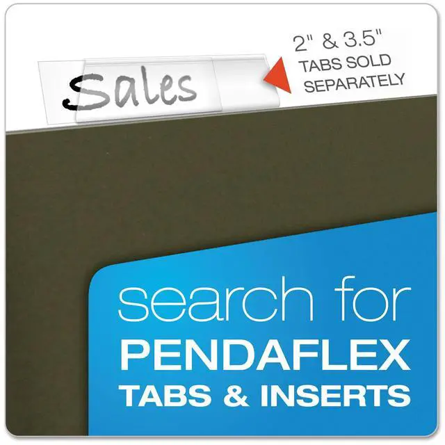 Alt view image 10 of 12 - Pendaflex Essentials Colored Hanging Folders Untabbed Letter Standard Green 25/Box 81600