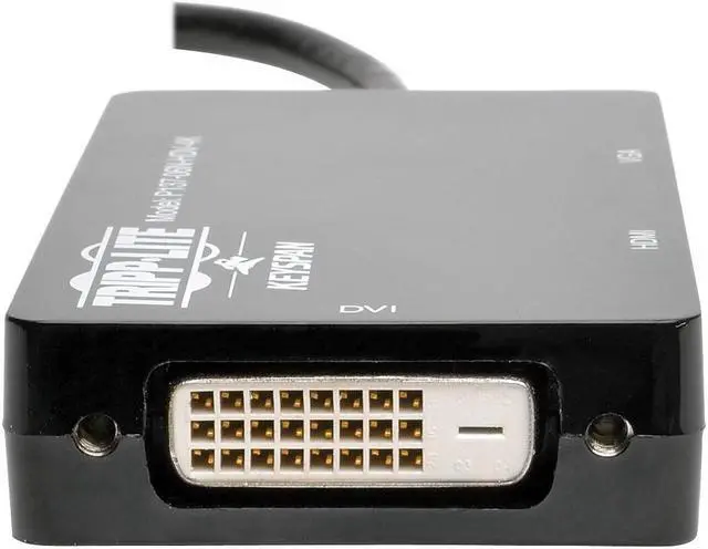 Alt view image 13 of 16 - Tripp Lite 6In Mini Displayport To Vga / Dvi / Hdmi Adapter Converter 4Kx 2K 6"
