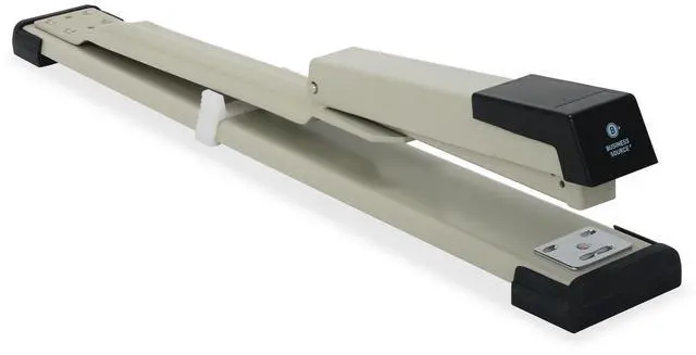Main image of Business Source Stapler Long Reach 20 Sht Cap Putty/Gray/Black 62827