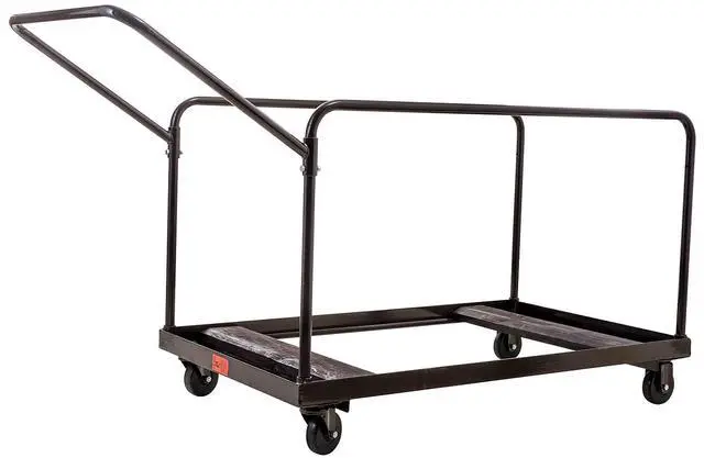 Alt view image 3 of 4 - NPS DY60R Folding Table Dolly For Round Tables - 1,100 lb Capacity - 27.75" x 47.5" x 31.25" - Brown