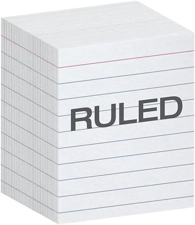 Alt view image 8 of 10 - Oxford 10009 Ruled Mini Index Cards, 3 x 2 1/2, White, 200/Pack, 1 Pack
