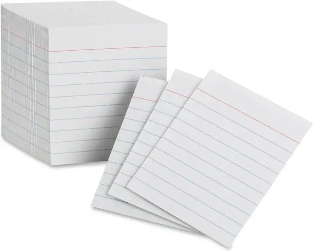 Alt view image 6 of 10 - Oxford 10009 Ruled Mini Index Cards, 3 x 2 1/2, White, 200/Pack, 1 Pack