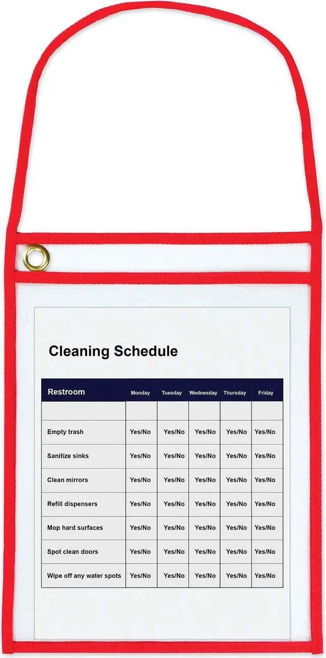 Alt view image 17 of 19 - C-Line Shop Ticket Holder w/ Strap 9"Wx12"H 15/BX Red 41924