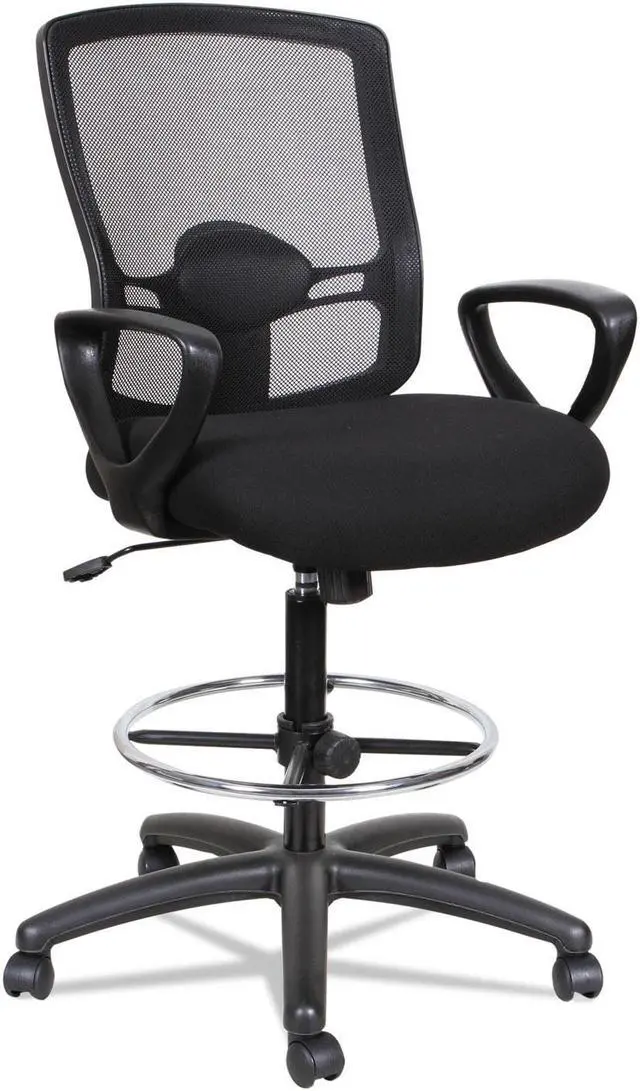 Alt view image 2 of 11 - SertaPedic Emerson Task Chair  Supports up to 300 lbs.  Black Seat/Black Back