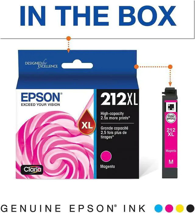 Alt view image 7 of 10 - Epson T212 Ink Cartridge - Magenta - Inkjet - High Yield