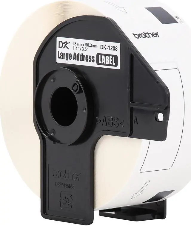 Alt view image 10 of 11 - Die-Cut Address Labels 1.4 x 3.5 White 400/Roll 3 Rolls/Pack DK12083PK