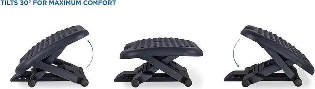 Alt view image 11 of 14 - Mount-It! Ergonomic Footrest - Adjustable Height & Angle