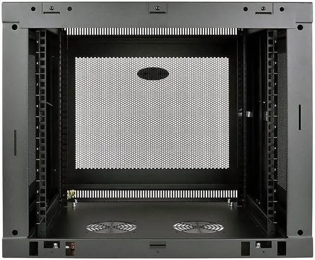 Alt view image 10 of 17 - Tripp Lite 9U Wall Mount Rack Enclosure Server Cabinet Low Profile Deep