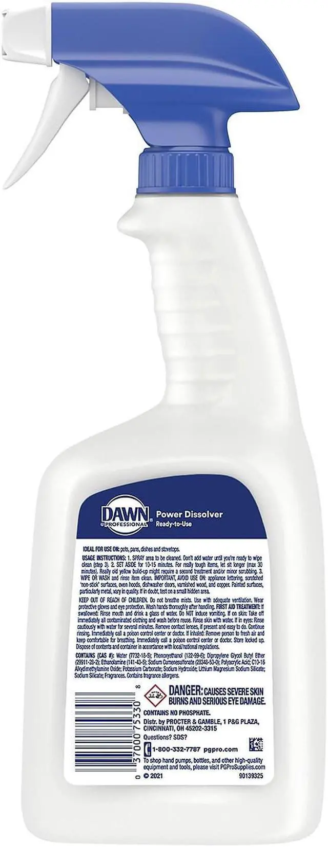 Alt view image 7 of 9 - Dawn Professional Liquid Ready-To-Use Grease Fighting Power Dissolver Spray 32 oz Trigger On Spray Bottle 6/Carton 75330