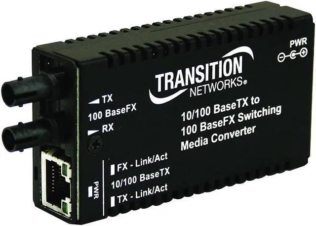Alt view image 6 of 10 - Transition Networks Mini M/E-PSW-FX-02(SC) Media Converter