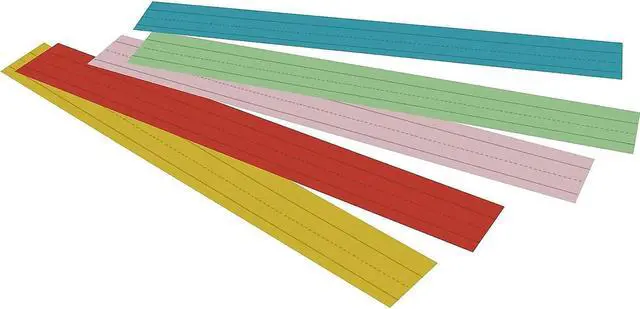 Alt view image 5 of 9 - Pacon Sentence Strips, 24 X 3, Assorted Colors, 100/Pack 73400