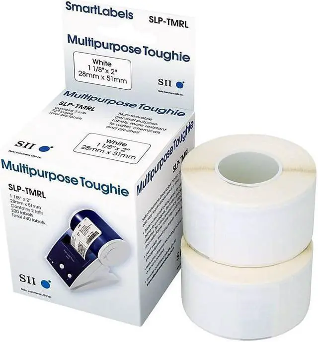 Alt view image 3 of 5 - Seiko SmartLabel SLP-TMRL Toughie Multipurpose Label