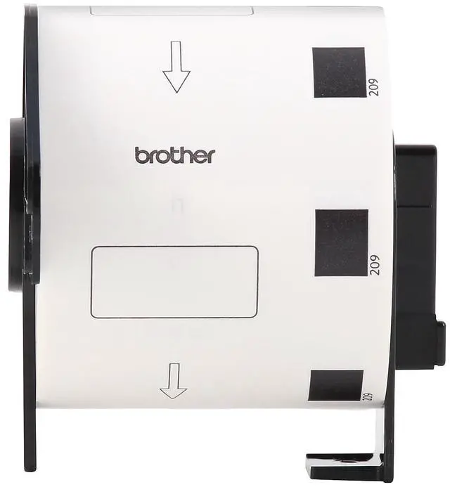 Alt view image 13 of 18 - Brother DK-1209 Small Address Paper Labels 2-4/10" x 1-1/10" Black on White 800 Labels/Roll 3 Rolls/Box (DK-12093PK)