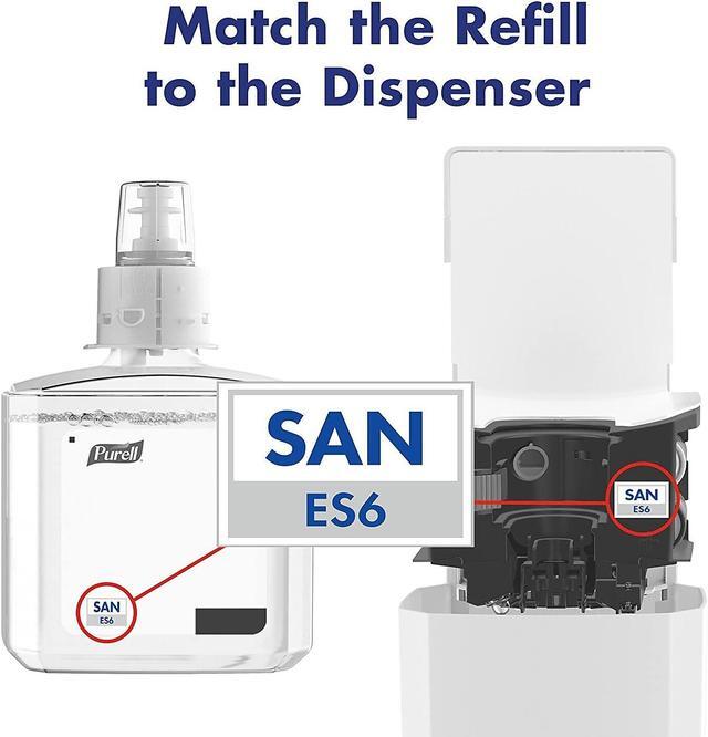 Alt view image 4 of 5 - Purell Messenger ES6 Hand Sanitizer Floor Stand with Dispenser Silver/White 7306-DS-SLV