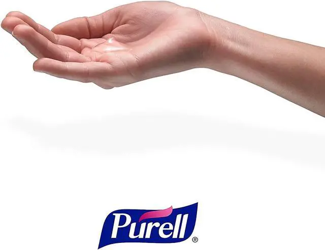 Alt view image 2 of 5 - Purell Messenger ES6 Hand Sanitizer Floor Stand with Dispenser Silver/White 7306-DS-SLV