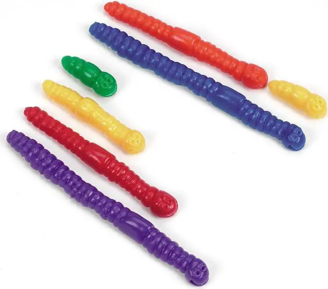 Alt view image 8 of 8 - Learning Resources Measuring Worms Math Manipulatives for Grades Pre-K and Up LER0176