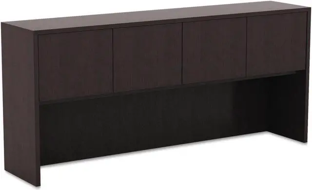 Alt view image 6 of 18 - Alera Valencia Series Reversible Return/Bridge Shell,47 1/4w x 23 5/8d, Espresso