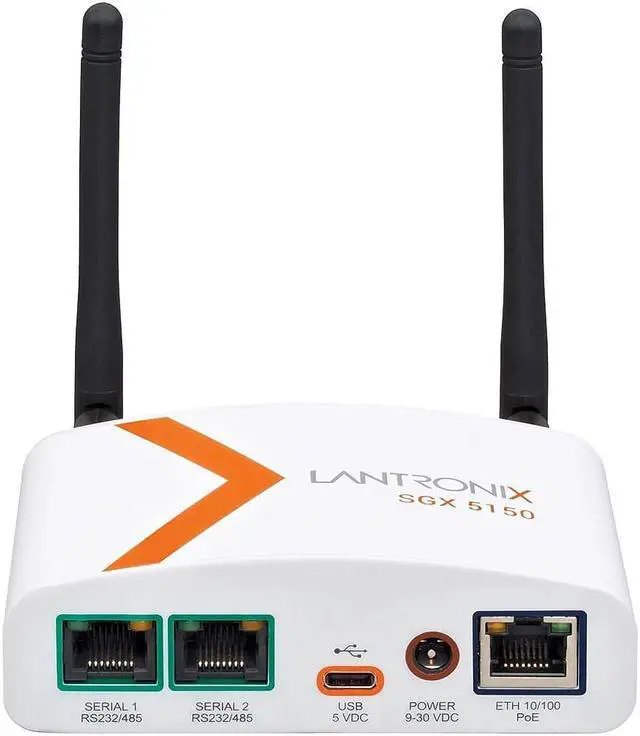 Alt view image 10 of 10 - LANTRONIX SGX 5150 IoT Device Gateway, Wireless 802.11a/b/g/n/ac, 1xRS232 (RJ45), USB, 10/100 Ethernet, US
