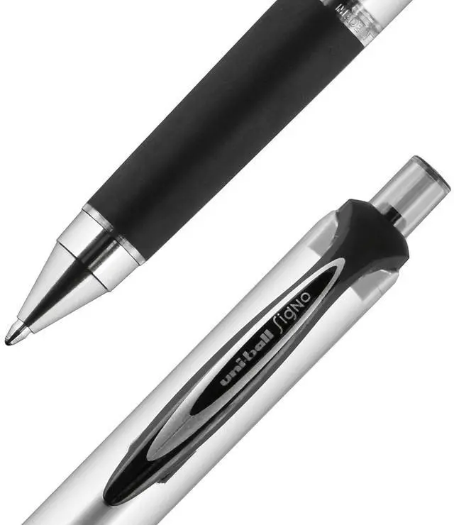 Alt view image 13 of 16 - Uni-Ball 65870 - Gel Impact 207 Retractable Pen 1 mm Pen Point Size - Black Ink - 1 Each