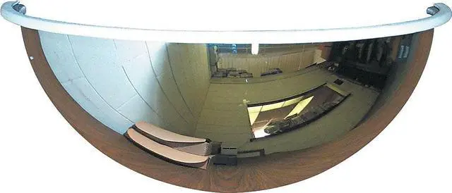 Alt view image 11 of 14 - See All Half-Dome Convex Security Mirror 18" dia. PV18180