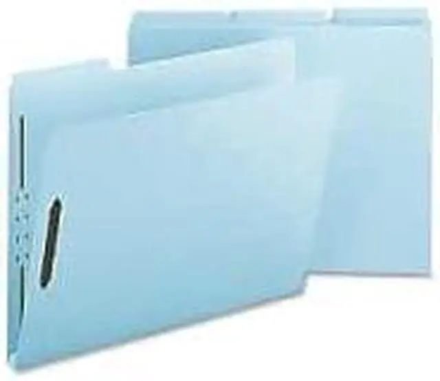 Alt view image 8 of 8 - Nature Saver SP17241 Pressboard Fastener Folder - 8.50" Width x 11" Length Sheet Size - 1" Expansion - 2 Fastener - Light Blue - 25 / Box, 1 Box