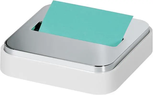 Alt view image 11 of 13 - Post-it® Steel Top Pop-Up Dispenser - 3" x 3" Note - 45 Sheet Note Capacity - White MMMSTL330WH