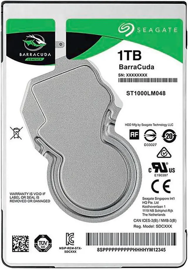 Alt view image 3 of 3 - Seagate 1TB BarraCuda 5400 rpm SATA 2.5" Internal HDD
