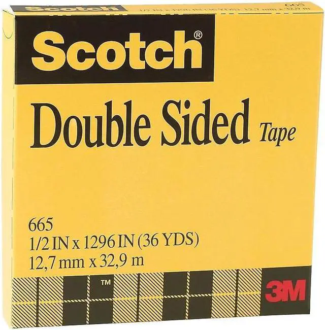 Alt view image 12 of 12 - Scotch Double-Sided Tape, 3" Core, 0.5" X 36 Yds, Clear 665121296