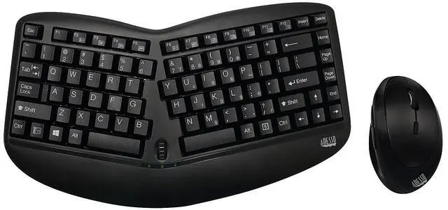 Alt view image 11 of 15 - ADESSO WKB-1150CB WRLS ERGO KEYBOARD & MOUSE