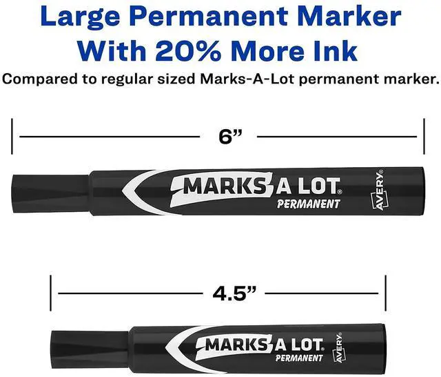 Alt view image 5 of 10 - Avery Marker,Perm,36/Pk,Bk 98206